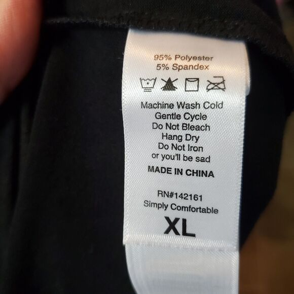 Lularoe Lynnae Black Long Sleeve Top Size XL NWT - Picture 5 of 5